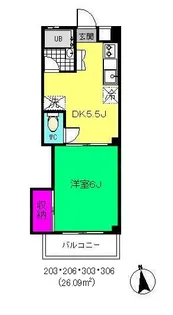 ローヤル上鷺【3階】の間取り