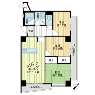 ラフィーネヌーベル安里【3階】の間取り