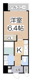 Luxe田辺【8階】の間取り