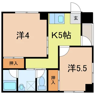 コーポ棚橋【1階】の間取り