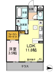 A-bright【1階】の間取り