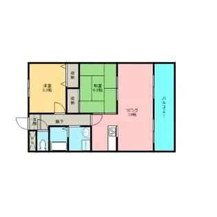 ラフィネ・ドミール【4階】の間取り