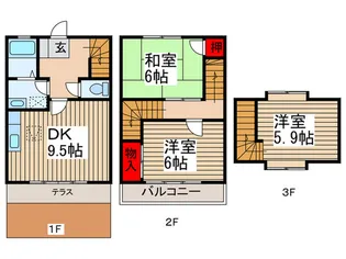 埼玉県桶川市大字加納【一戸建】の間取り