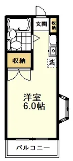東京都国分寺市東元町3【アパート】の間取り