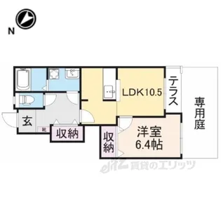 ネオ・ブローテD【1階】の間取り