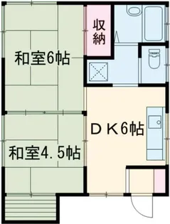 貫井コーポ【2階】の間取り