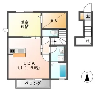 スプラッシュMY【2階】の間取り