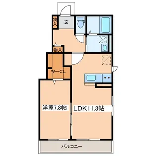 グランドソレーユ【1階】の間取り