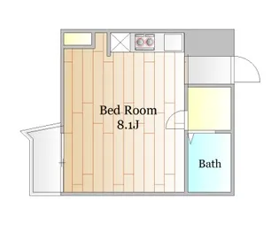 ハイライフ三田【8階】の間取り
