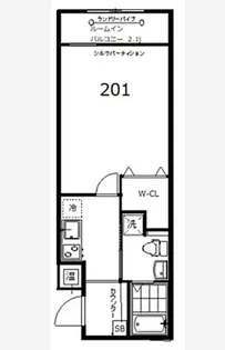 フォセット中村橋【2階】の間取り