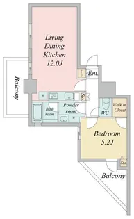 東京都中央区日本橋小網町【マンション】の間取り