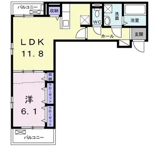 カメリア【3階】の間取り