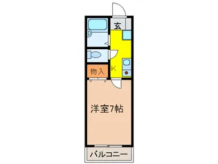 エステート石橋【3階】の間取り