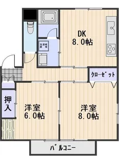 ことぶき北【3階】の間取り