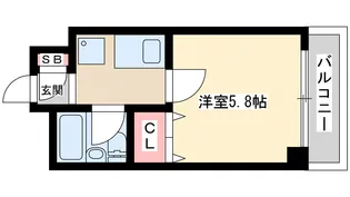 グランディール三津屋【2階】の間取り