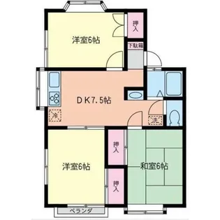 プレセアA【2階】の間取り