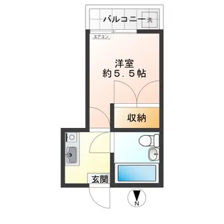やまとコーポ【1階】の間取り