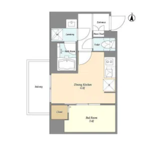 東京都江東区森下4【マンション】の間取り