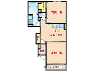 arc-en-ciel A【1階】の間取り