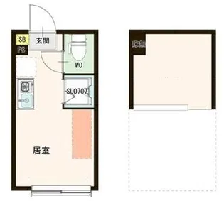 サンクレーヴ・花【2階】の間取り
