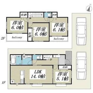 埼玉県さいたま市岩槻区原町【一戸建】の間取り