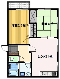 コーポアイ【3階】の間取り