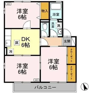 新潟県上越市柿崎区柿崎【アパート】の間取り