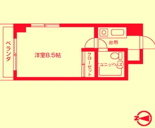 大阪府大阪市中央区安堂寺町1【マンション】の間取り