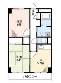 キャトル白山【2階】の間取り