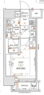 エル・グランジュテ川崎【8階】の間取り