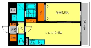 福岡県福岡市中央区平尾2【マンション】の間取り