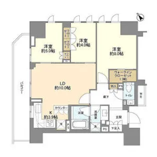 東京都千代田区麹町3【マンション】の間取り