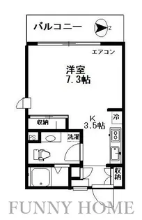 EASTWING ANNEX【3階】の間取り