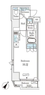 グレイスコート岩本町【5階】の間取り