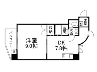 シャトー庵【4階】の間取り