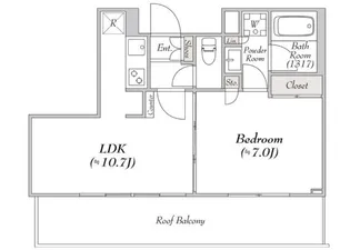 ミリアレジデンス馬込【4階】の間取り
