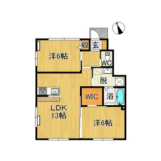 Livranz新町A【1階】の間取り