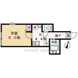 東京都杉並区下高井戸3【アパート】の間取り