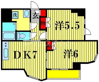メゾン・ド・リプレット【5階】の間取り