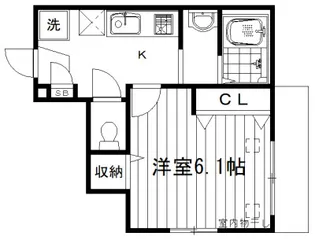 フラッツONE【1階】の間取り