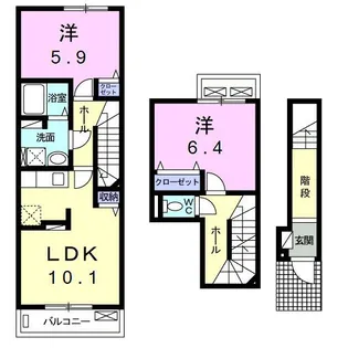 モンテカーサ【2階】の間取り