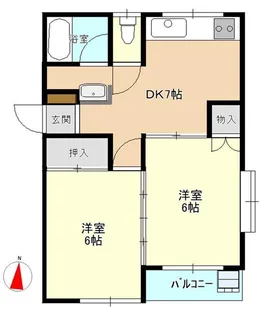 つくばロイヤル【3階】の間取り