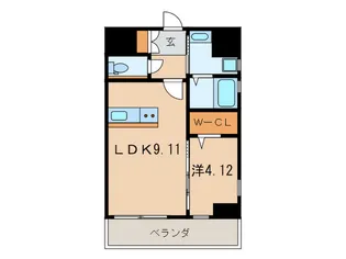 THE HILLS KOKURA【6階】の間取り