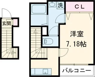 リブリ・kitakasai【2階】の間取り