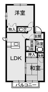 ピュアタウン A・B・C棟【2階】の間取り