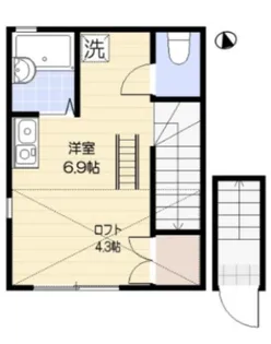 スーペリアージュ東大井【2階】の間取り