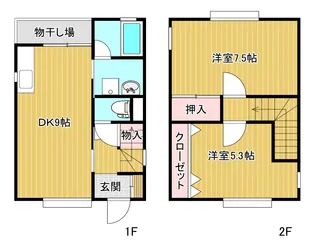 メゾン・ド・アンジェリークA棟の間取り