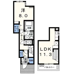 サニーハウス (II棟)【2階】の間取り