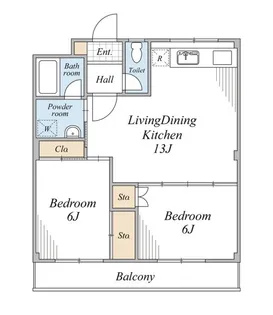 フリージア小田井【3階】の間取り
