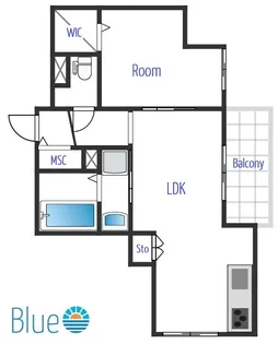 キャリアライズ湘南【4階】の間取り